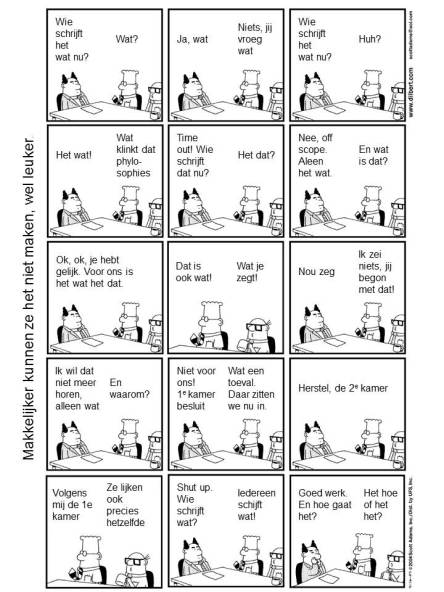 Dilbert - Makkelijker kunnen ze het niet maken, wel leuker.