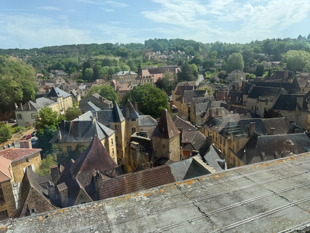 Sarlat panoramisch uitzicht vanaf de toren van Église Sainte-Marie